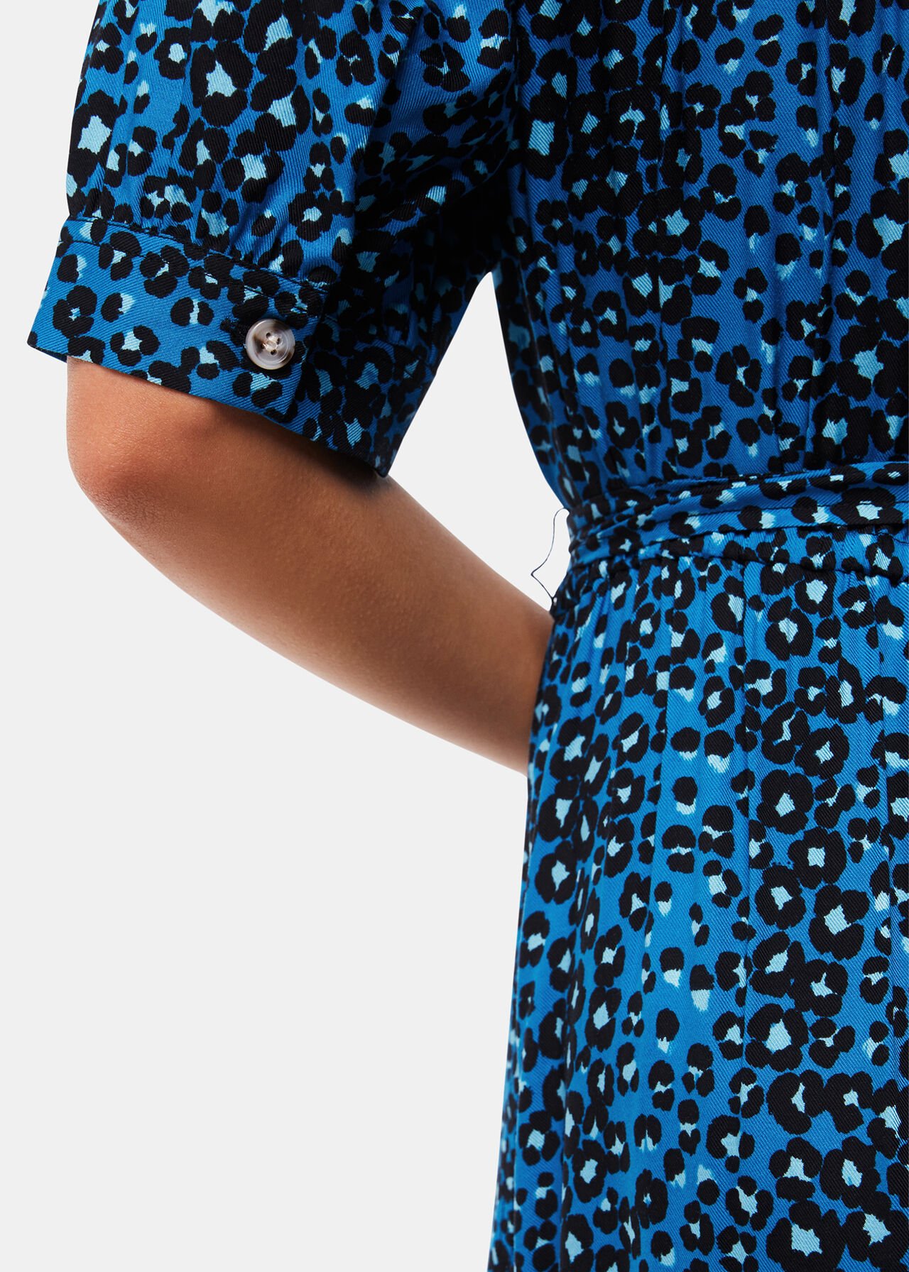 Painted Leopard Midi Dress